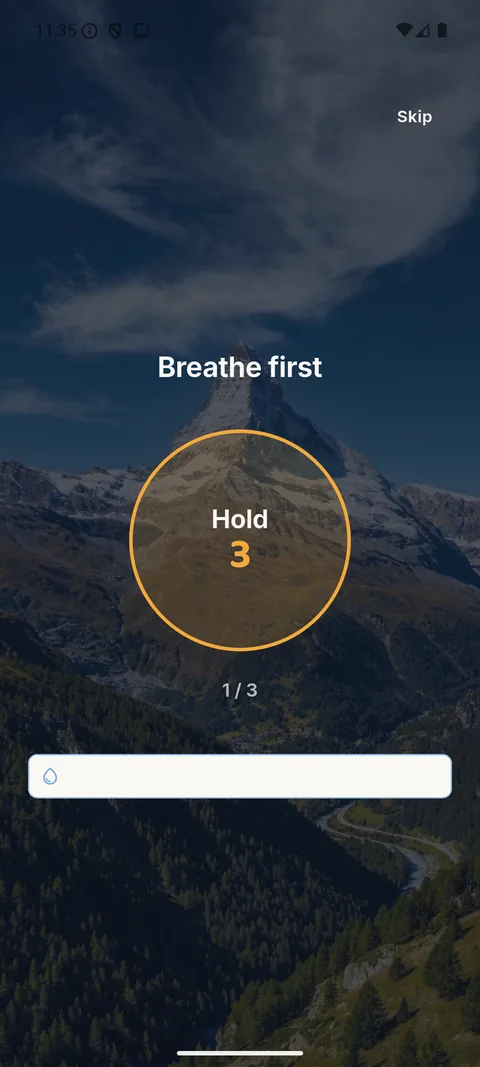 SOS breathing exercise