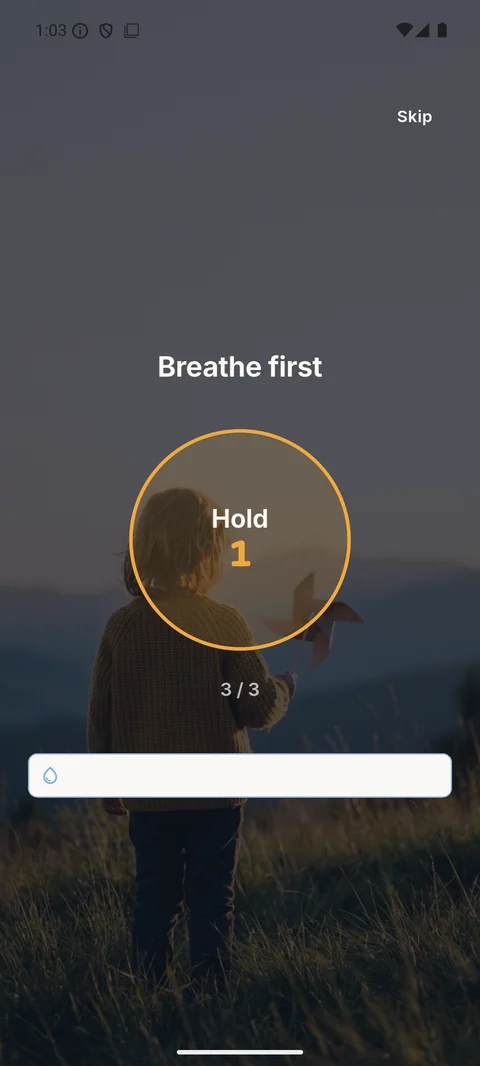 Breathing exercise — continue