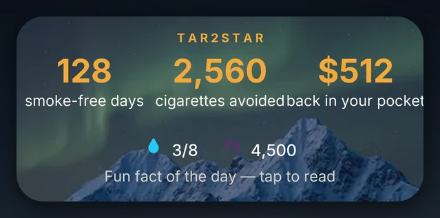 Tar2Star home-screen widget